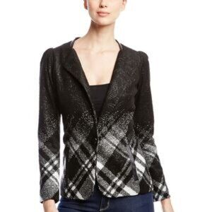Yoana Baraschi Black and White Ombre Blazer (Size 10 with tags)